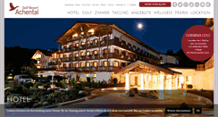 Desktop Screenshot of golf-resort-achental.com